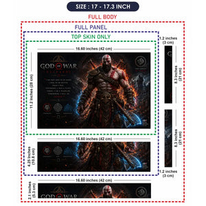 Gaming God Of War Kratos Ragnarok Stand Laptop Skin - View 9