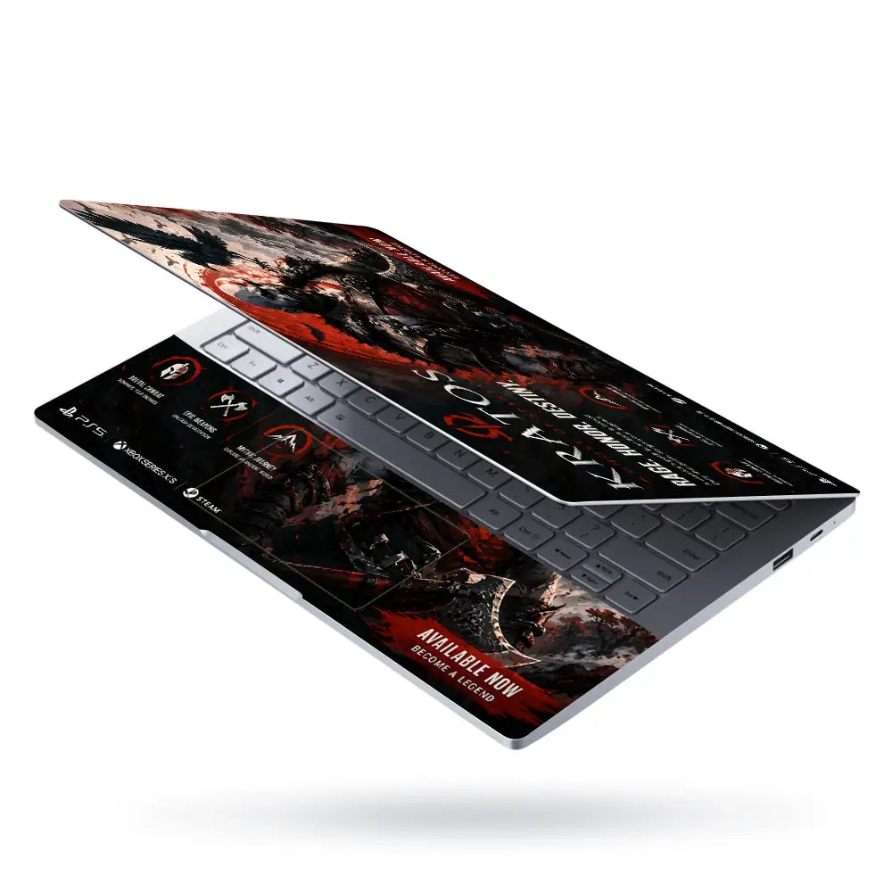 Gaming God Of War Kratos Raven Honor Destiny Laptop Skin - View 3