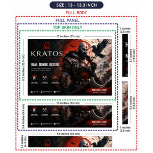 Gaming God Of War Kratos Raven Honor Destiny Laptop Skin - View 6