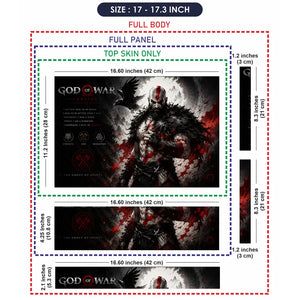 Gaming God Of War Kratos Raven Shoulder Ghost Laptop Skin - View 9