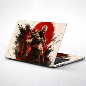 Gaming God Of War Kratos Red Sun Armor Laptop Skin - View 1