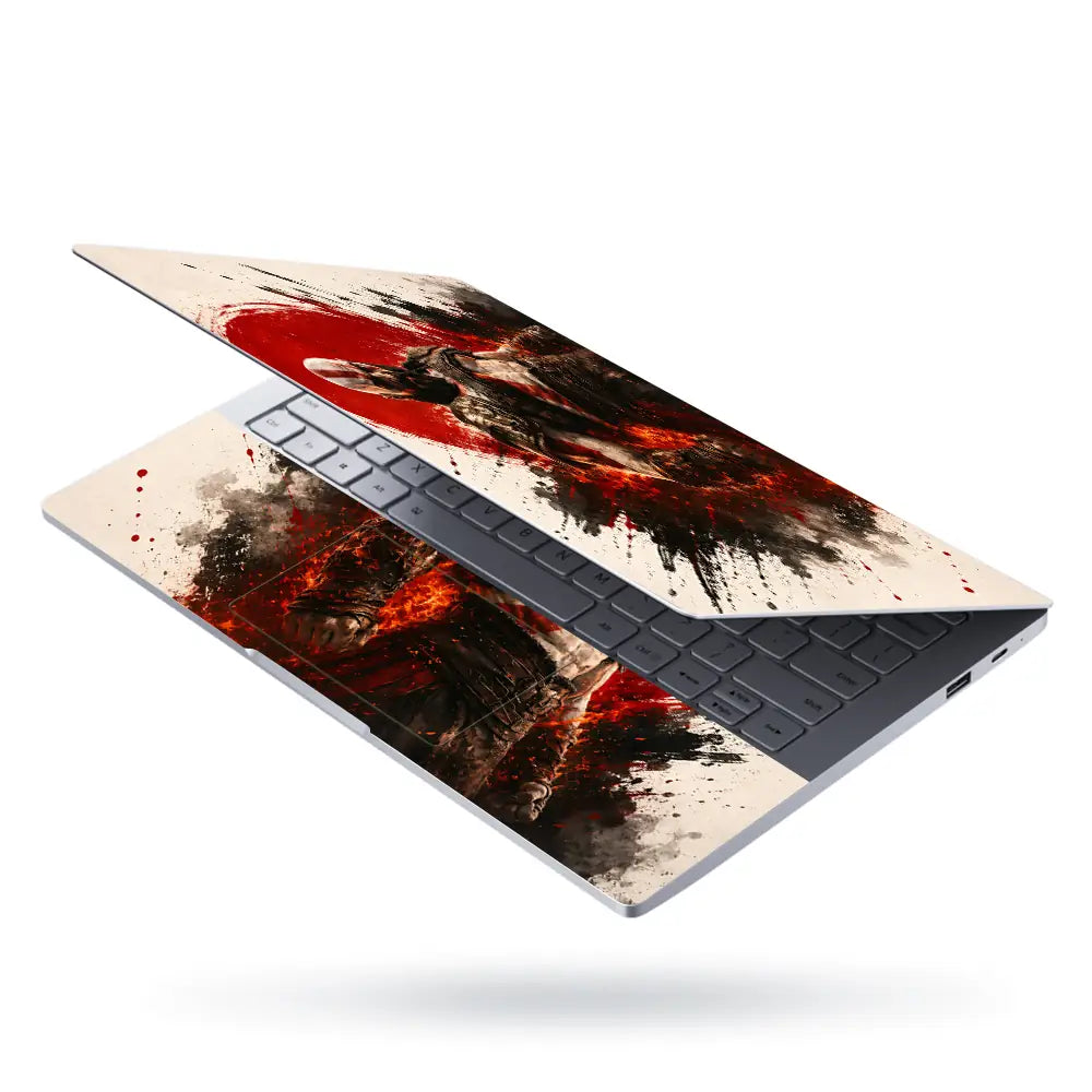 Gaming God Of War Kratos Red Sun Armor Laptop Skin - View 3