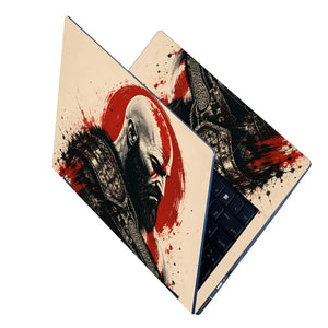 Gaming God Of War Kratos Red Sun Profile Laptop Skin - View 2