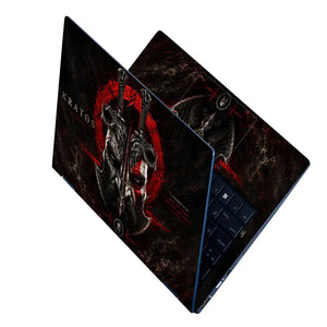 Gaming God Of War Kratos Skull Crossed Swords Laptop Skin - View 2