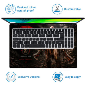 Gaming God Of War Kratos Underworld Ghost Laptop Skin - View 5