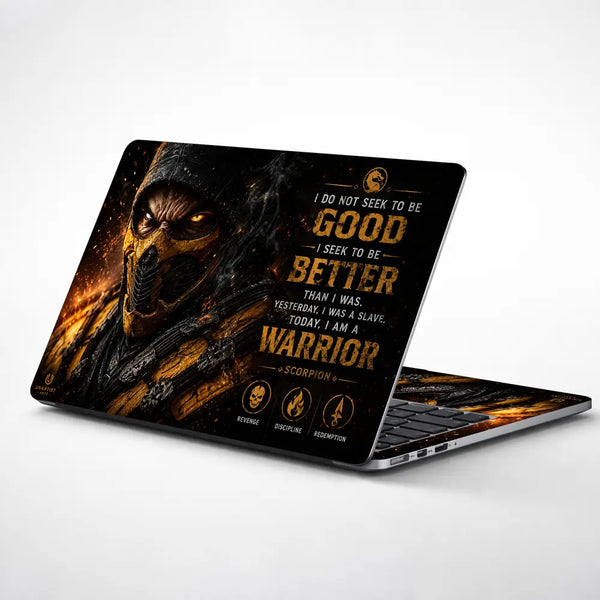 Gaming Mortal Kombat Scorpion Warrior Laptop Skin - View 1