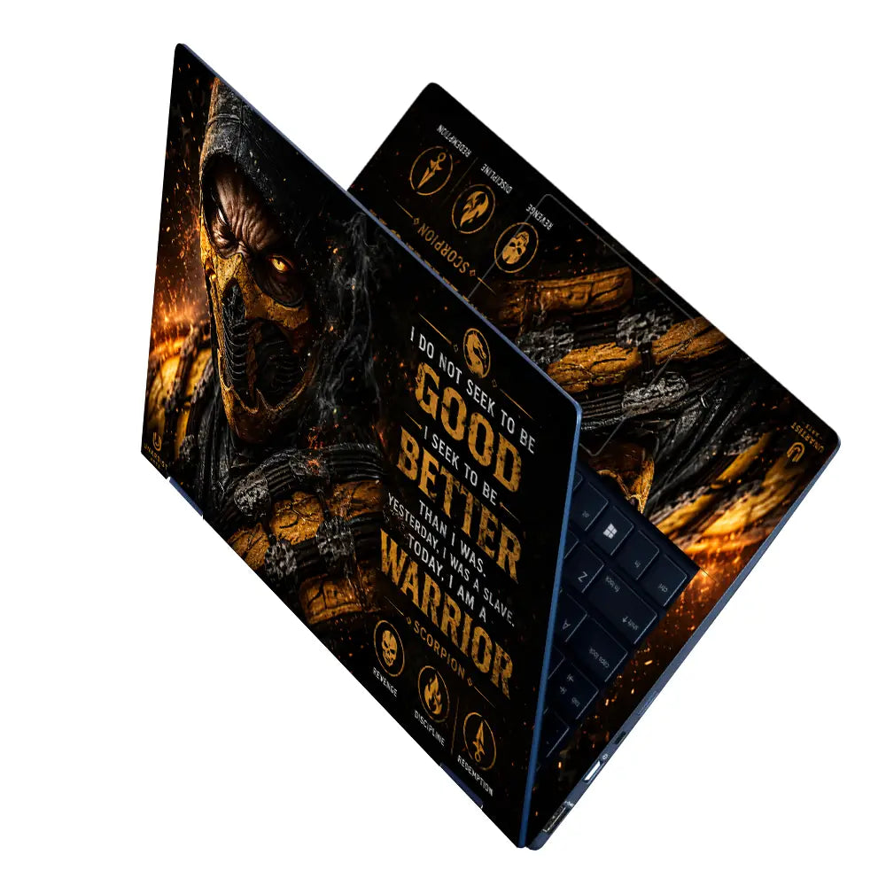 Gaming Mortal Kombat Scorpion Warrior Laptop Skin - View 2