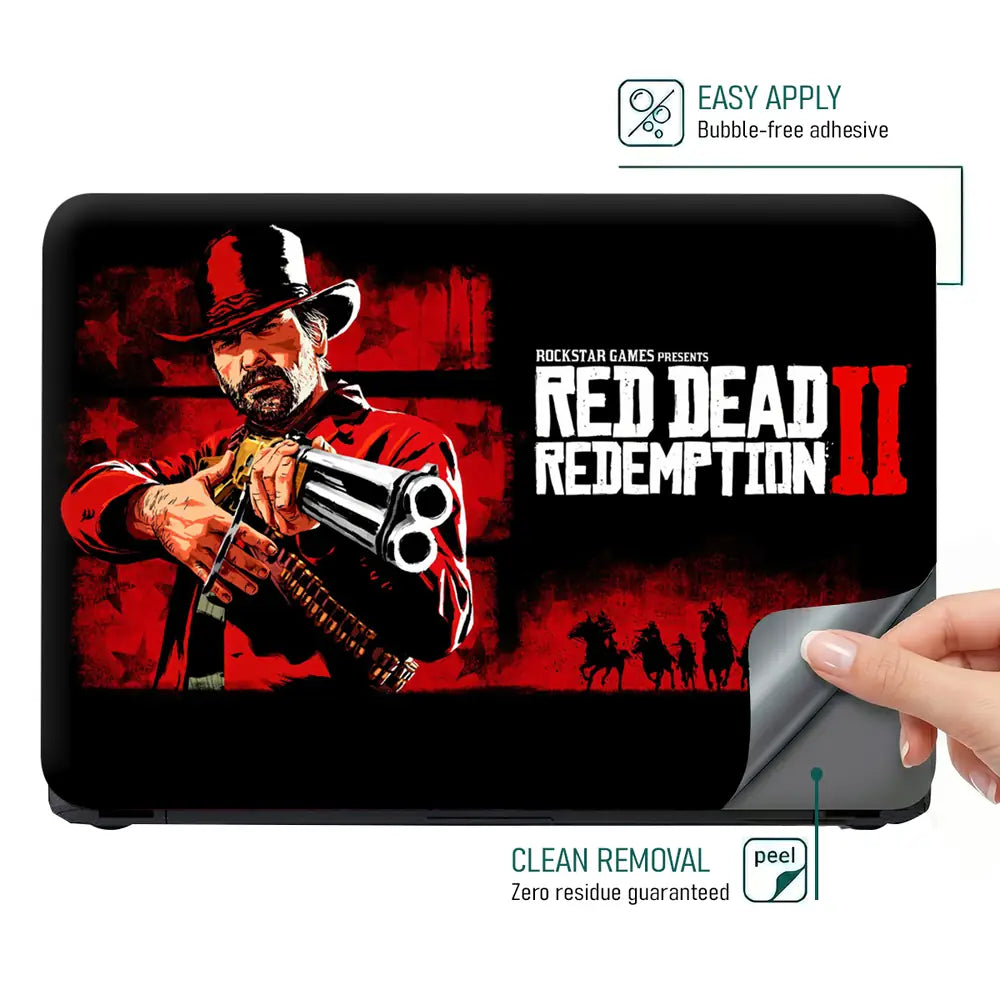 Gaming Red Dead 2 Arthur Morgan Poster Laptop Skin - View 4