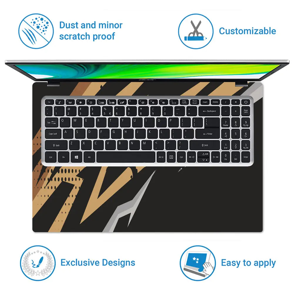 Gold Rush Laptop Skin - View 5
