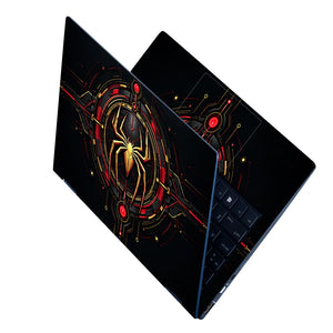 Golden Spider Tech Emblem Laptop Skin - View 2
