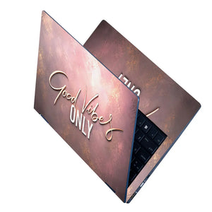 Good Vibes Only Rose Laptop Skin - View 2