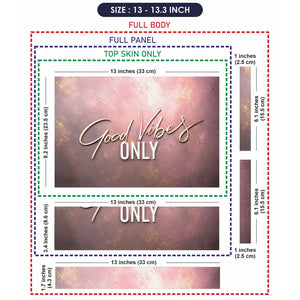 Good Vibes Only Rose Laptop Skin - View 6