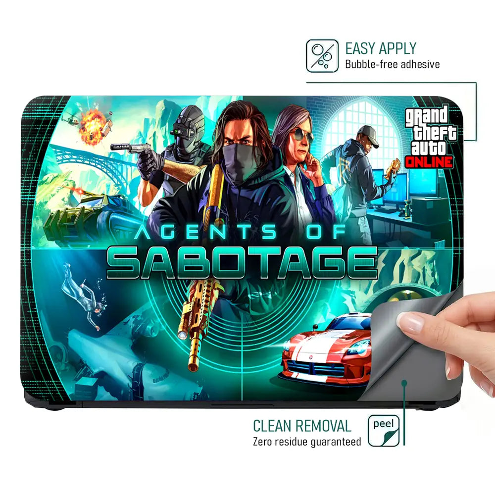 GTA Agents of Sabotage Game Art Laptop Skin - View 4