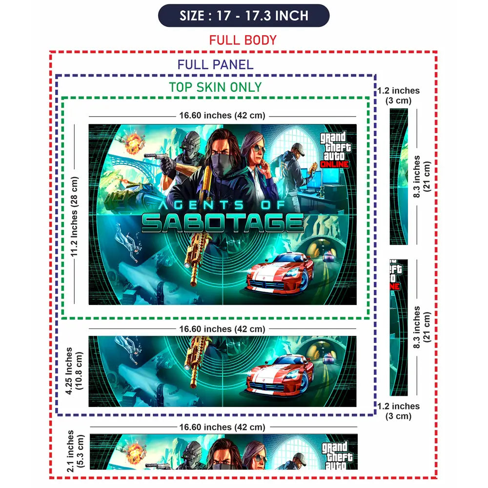 GTA Agents of Sabotage Game Art Laptop Skin - View 9