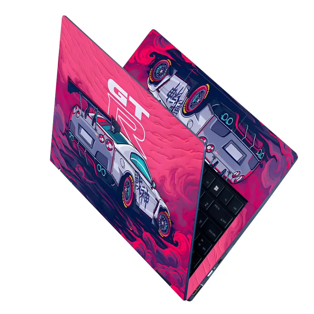 GTR Rearview Power Laptop Skin - View 2