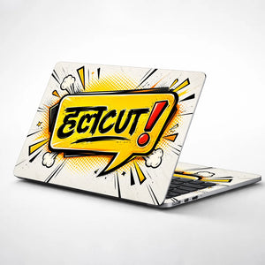 Halcut Comic Speech Bubble Laptop Skin - View 1