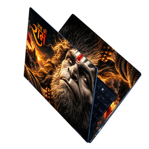 Hanuman Beneath the Golden Sunset Laptop Skin - View 2