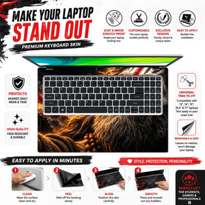 Hanuman Beneath the Golden Sunset Laptop Skin - View 5