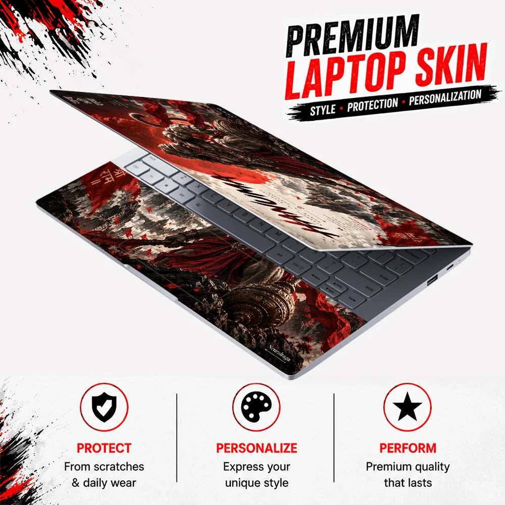 Hanuman Devotion Ascendant Laptop Skin - View 3