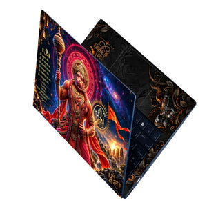 Hanuman Gada Cosmic Halo Laptop Skin - View 2