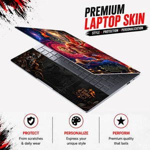 Hanuman Gada Cosmic Halo Laptop Skin - View 3