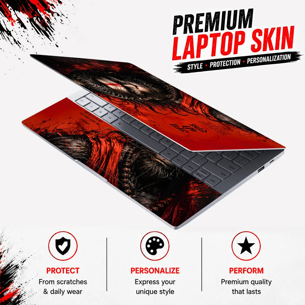 Hanuman Jai Shree Ram Ape Laptop Skin - View 3