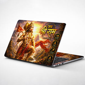 Hanuman Jai Shree Ram Mountain Warrior Laptop Skin - View 1