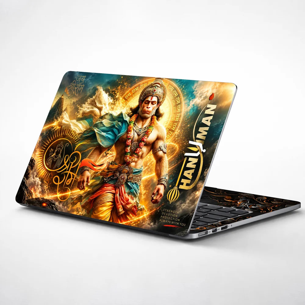 Hanuman Jai Shri Ram Halo Laptop Skin - View 1