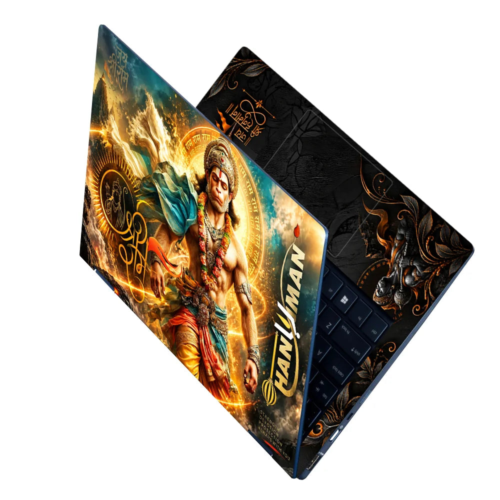 Hanuman Jai Shri Ram Halo Laptop Skin - View 2
