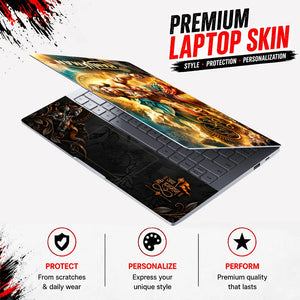 Hanuman Jai Shri Ram Halo Laptop Skin - View 3