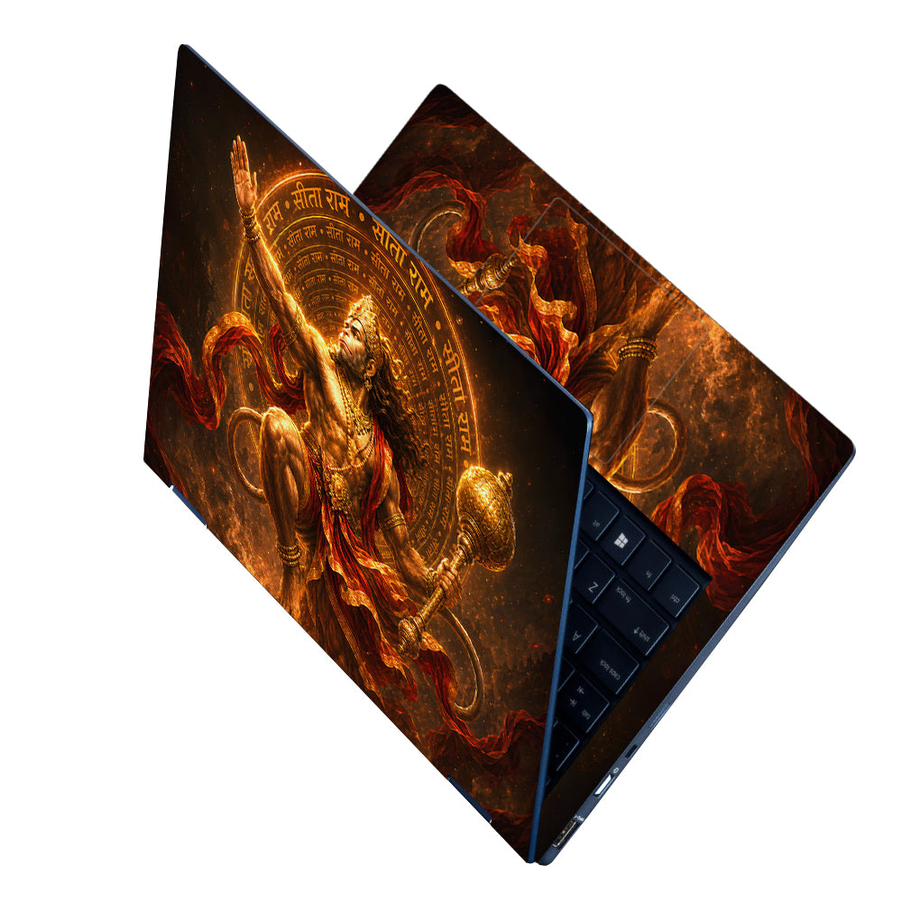 Hanuman Mace Sita Ram Mandala Laptop Skin - View 2