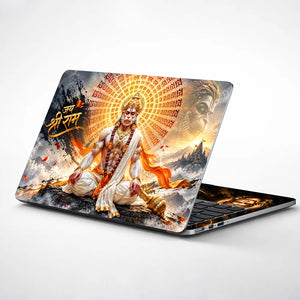 Hanuman Meditation Ram Mandala Laptop Skin - View 1