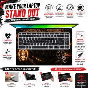 Hanuman Meditation Ram Mandala Laptop Skin - View 5