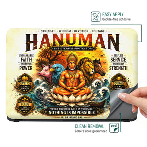 Hanuman Panchatatva Five Animal Heads Poster Laptop Skin - View 4