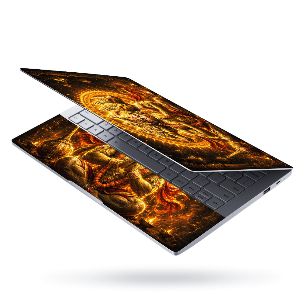 Hanuman Panchmukhi Five Faced with Bells Laptop Skin - View 3