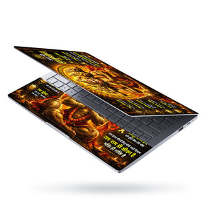 Hanuman Panchmukhi Jai Shree Hanuman Poster Laptop Skin - View 3