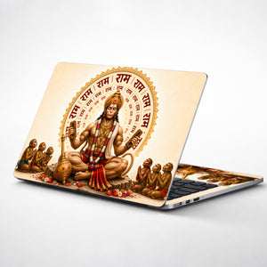 Hanuman Ram Naam Chakra with Vanar Sena Laptop Skin - View 1