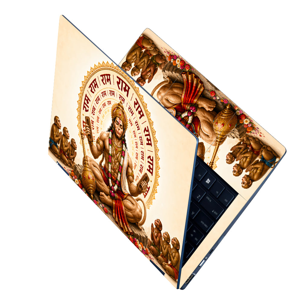 Hanuman Ram Naam Chakra with Vanar Sena Laptop Skin - View 2