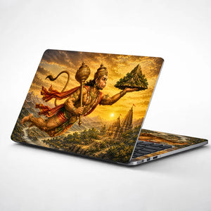 Hanuman Sanjeevani Mountain Flight Laptop Skin - View 1