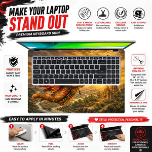 Hanuman Sanjeevani Mountain Flight Laptop Skin - View 5