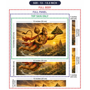 Hanuman Sanjeevani Mountain Flight Laptop Skin - View 6