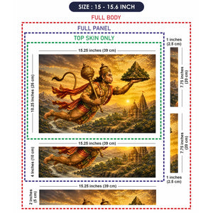 Hanuman Sanjeevani Mountain Flight Laptop Skin - View 8