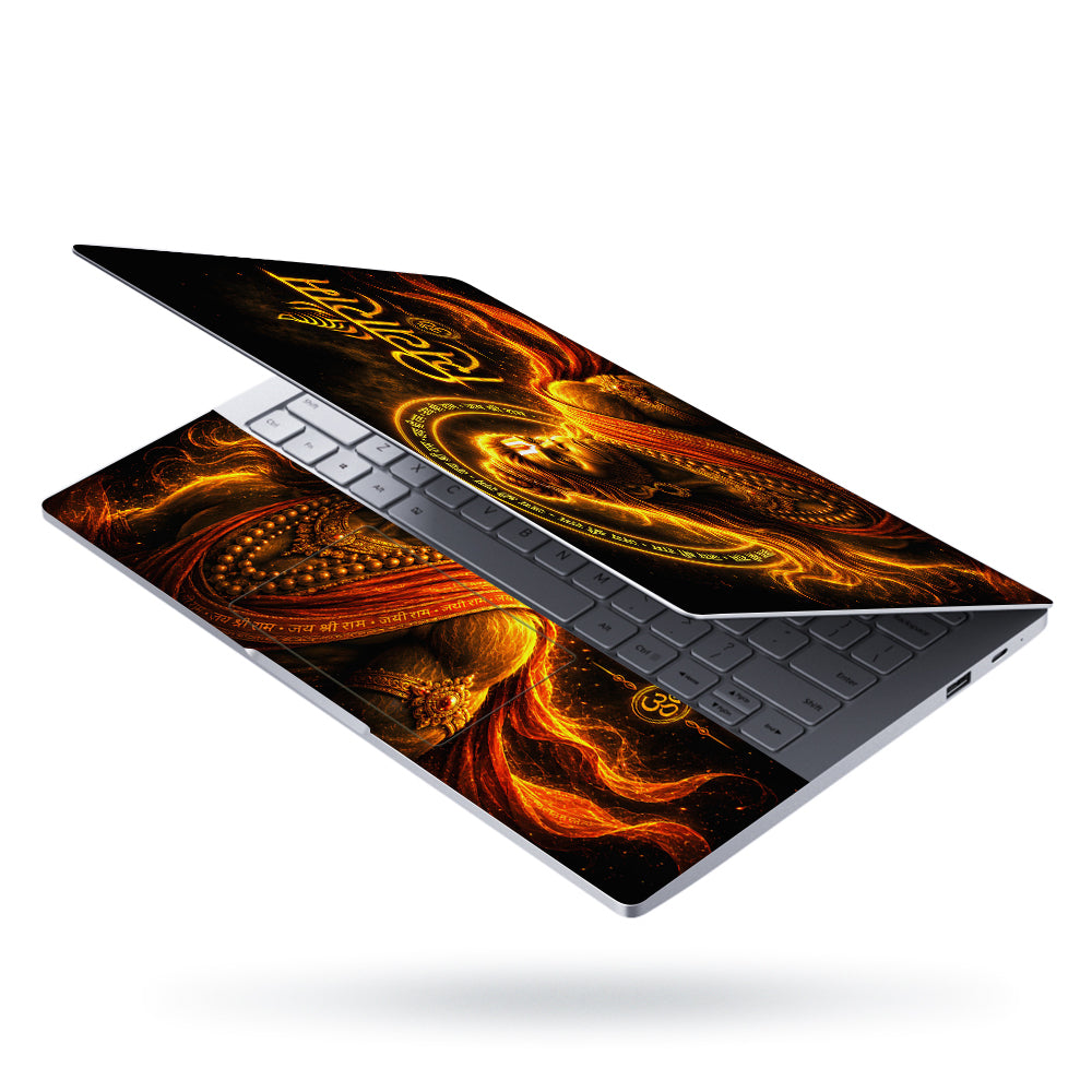 Hanuman Siyaram Mantra Halo Laptop Skin - View 3