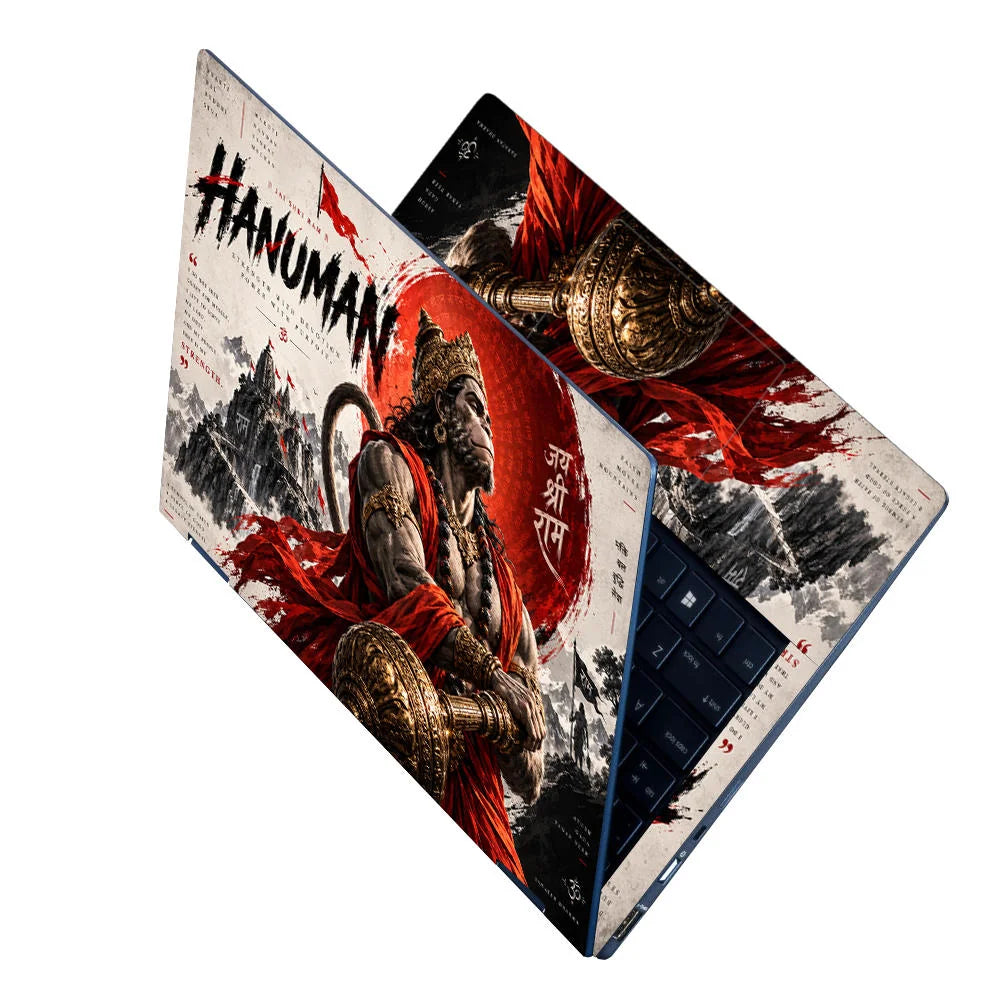 Hanuman Strength With Devotion Laptop Skin - View 2