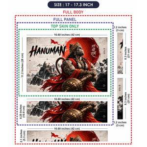 Hanuman Strength With Devotion Laptop Skin - View 9