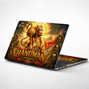 Hanuman The Eternal Protector Poster Laptop Skin - View 1