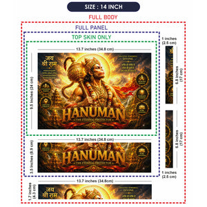 Hanuman The Eternal Protector Poster Laptop Skin - View 7