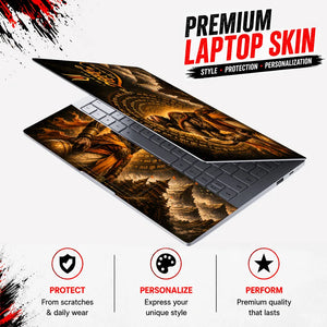 Hanuman Tum Rakshak Mandala Laptop Skin - View 3