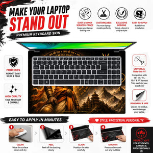 Hanuman Tum Rakshak Mandala Laptop Skin - View 5