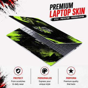 Har Din Behtar Green Moon Laptop Skin - View 3